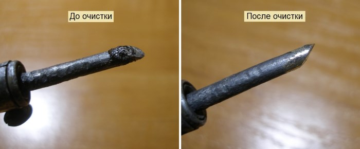 Способы очистки паяльника и паяльной лампы
